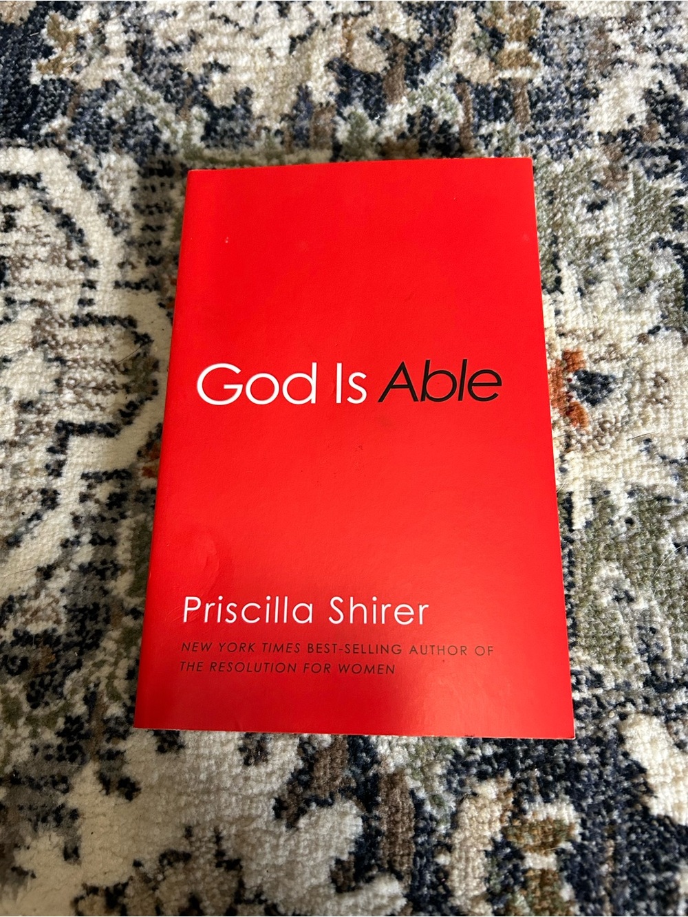 God Is Able by Priscilla Shirer - Red Paperback